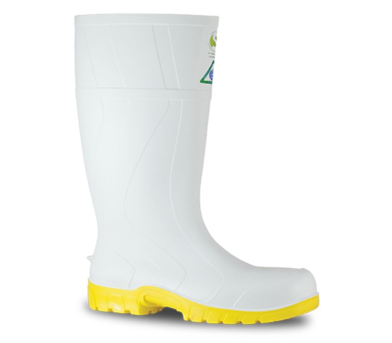 Safety Gumboot Bata SAFEMATE, White/Yellow | Primary Image