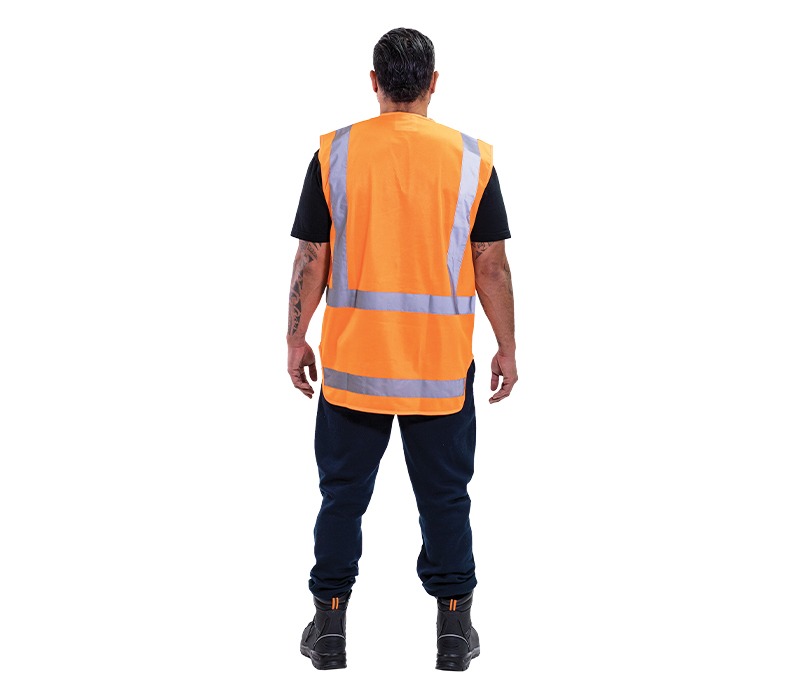 Image of AGS Hi Viz TTMC-W Safety Vest with Zip Front, Orange