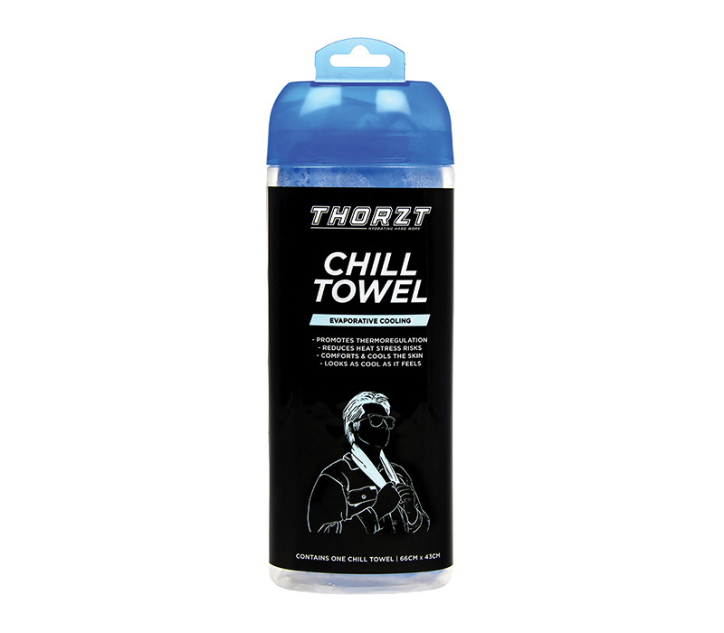 Image of THORZT Chill Skinz Cooling Towel, Blue