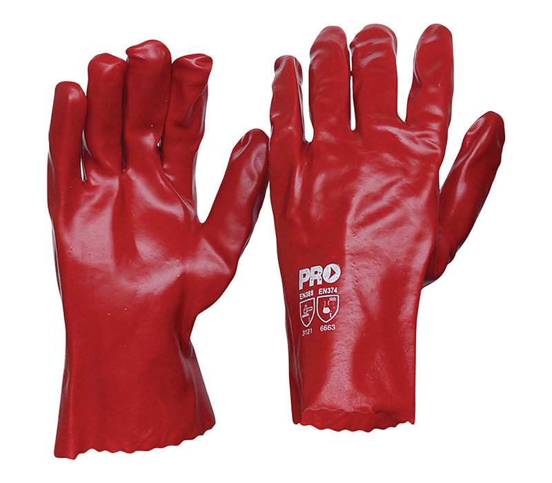 ProChoice Red PVC Single Dip Glove 27cm | Primary Image