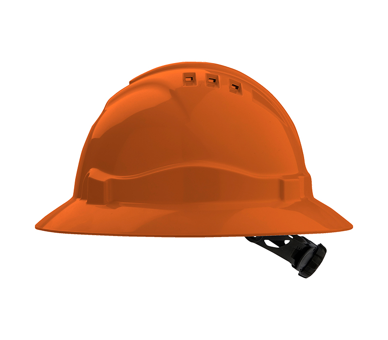 Image of ProChoice V6 Vented Full Brim Hard Hat with Ratchet Harness