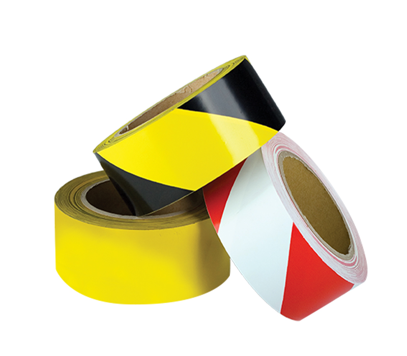 Image of Esko Floor Marking Tape, 50mm x 33m Roll, Black/Yellow