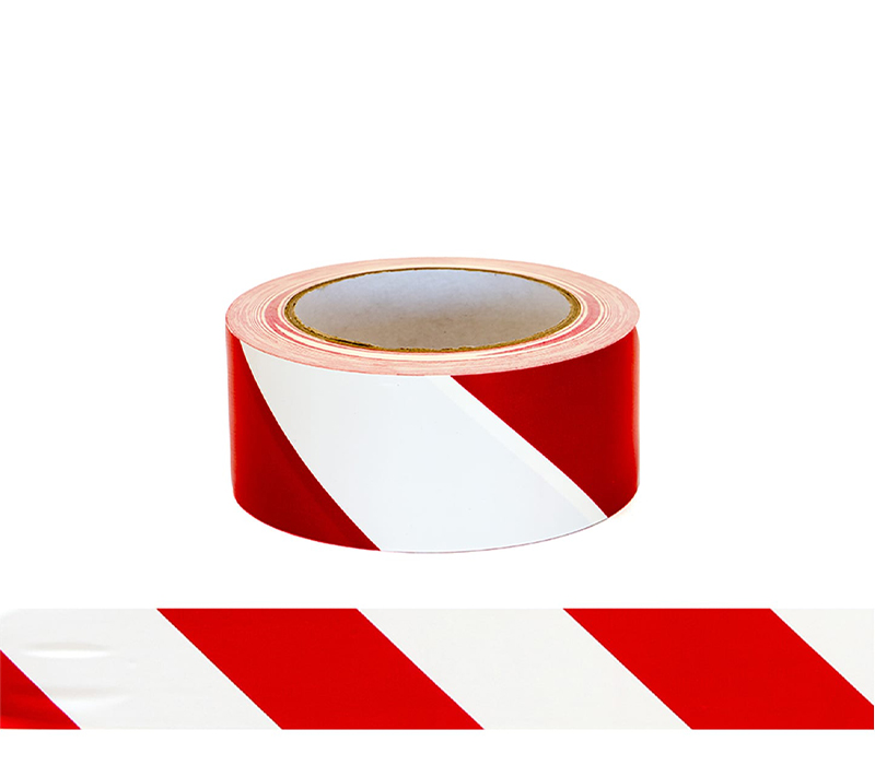 Image of Esko Floor Marking Tape, 50mm x 33m Roll, Red/White