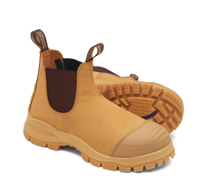 Image of Safety Boot Blundstone 989 Slip On, Wheat