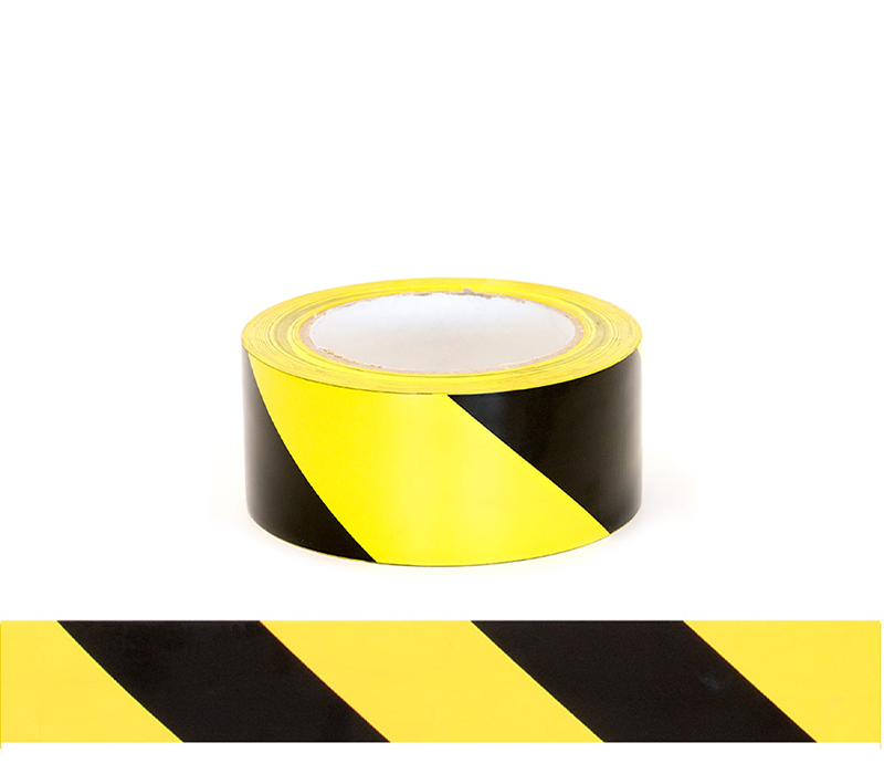Esko Floor Marking Tape, 50mm x 33m Roll, Black/Yellow | Primary Image