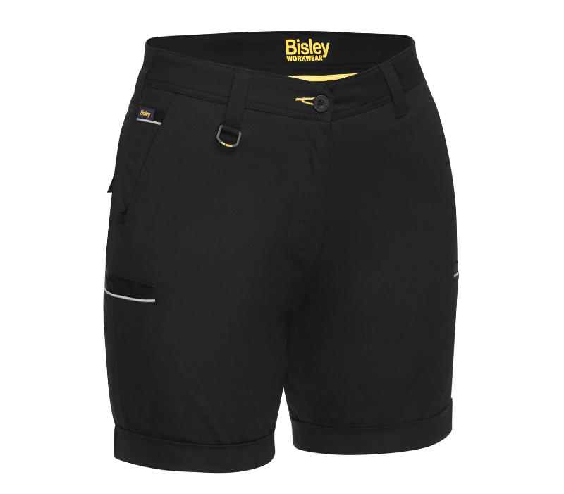 Bisley Stretch Cotton Drill Womens Shorts | Secondary Image