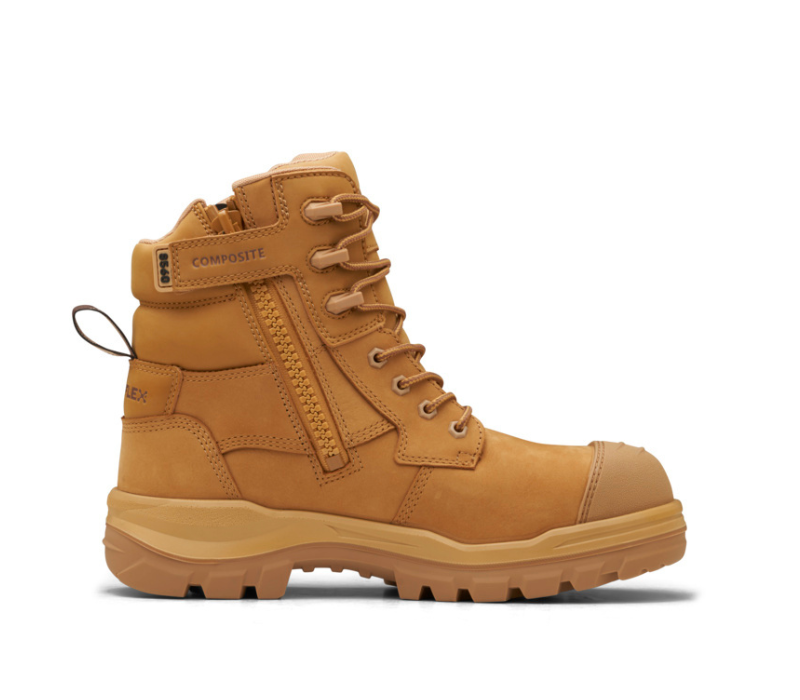 Safety Boot Blundstone 8560 RotoFlex, Lace/Zip, CT, Wheat | Primary Image