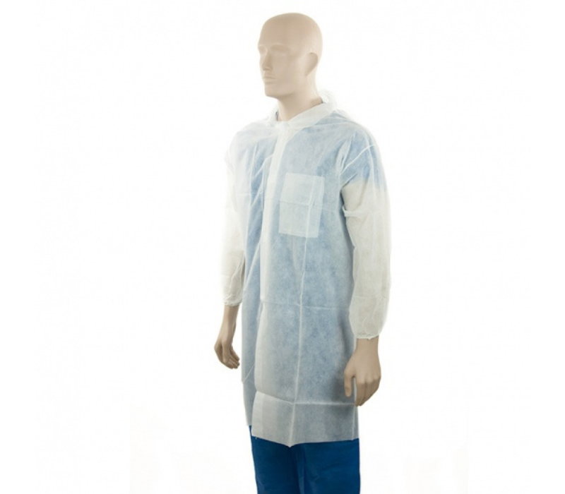 Disposable Polyprop Lab Coats (UP) White, Ctn/100, XL | Primary Image