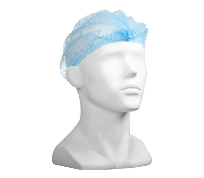 MPH Disposable Crimp Hats, Blue, Carton/1000 | Primary Image