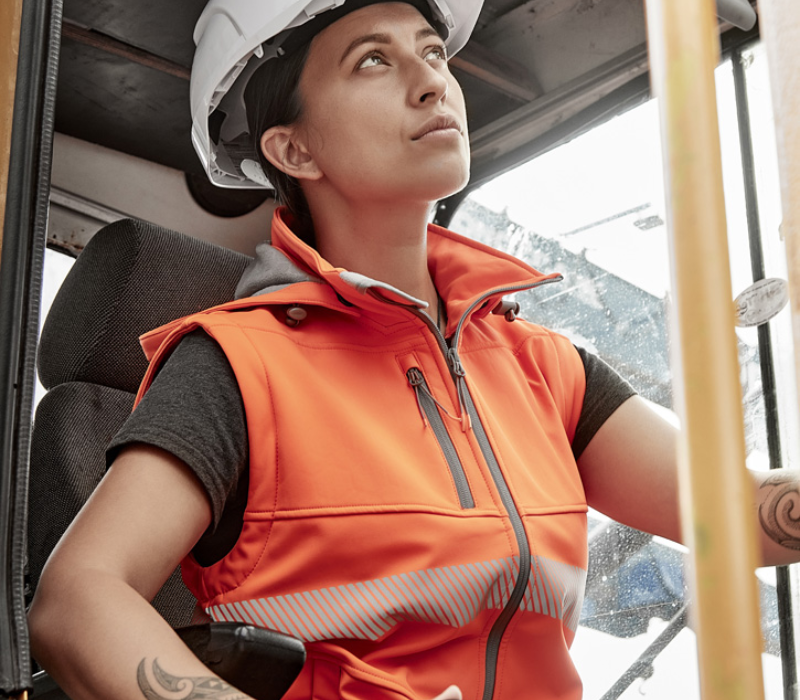 Image of Syzmik Womens Day/Night Zip Off Sleeve Soft Shell Jacket