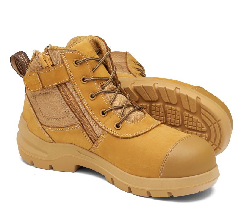 Image of Safety Boot Blundstone 7550 Lace/Zip, CT, Wheat